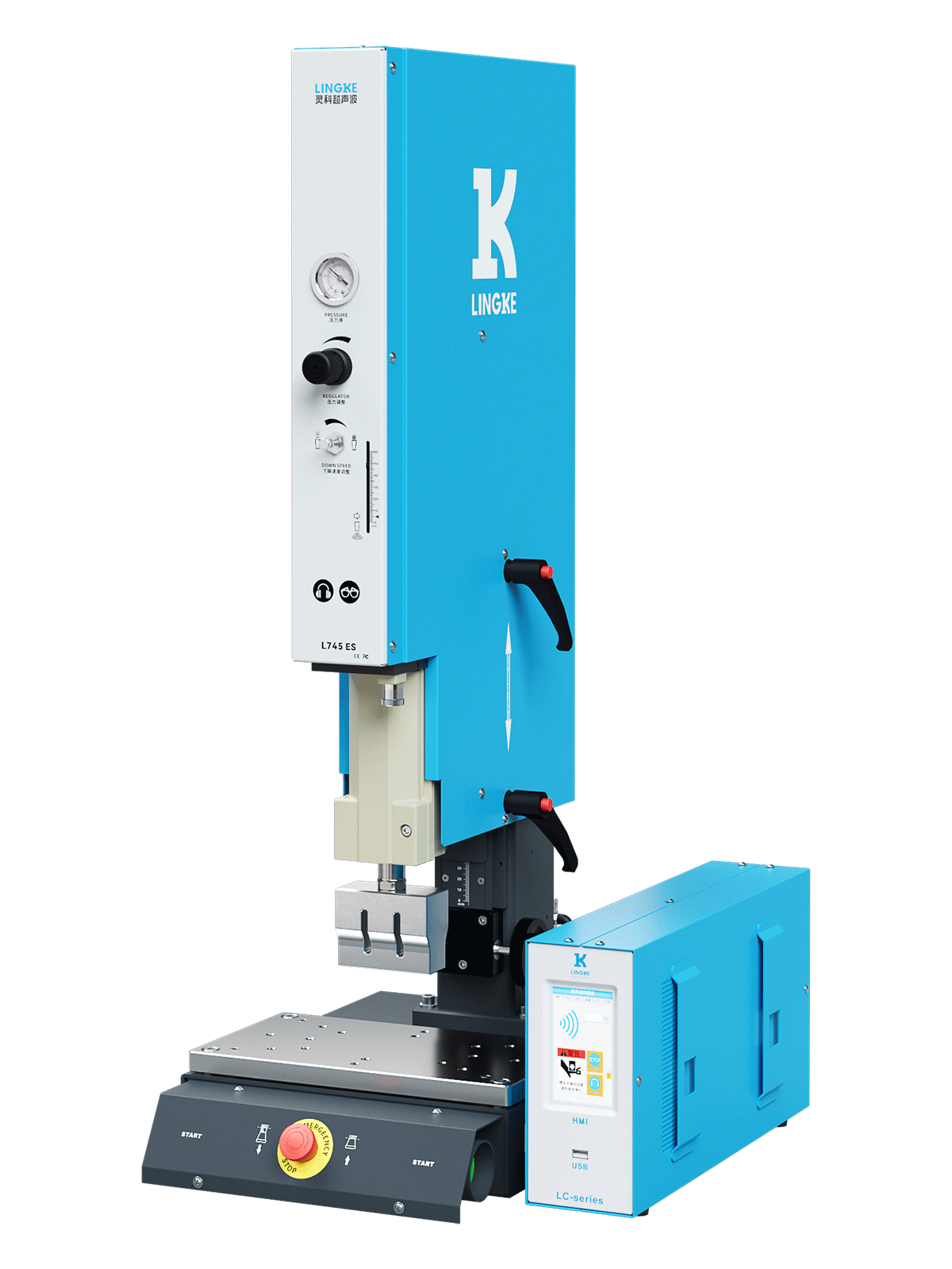 靈科超聲波塑料焊接機 30kHz-1200W L745 ES 數(shù)字 靈科超聲波塑料焊接機 30kHz-1200W L745 ES 數(shù)字